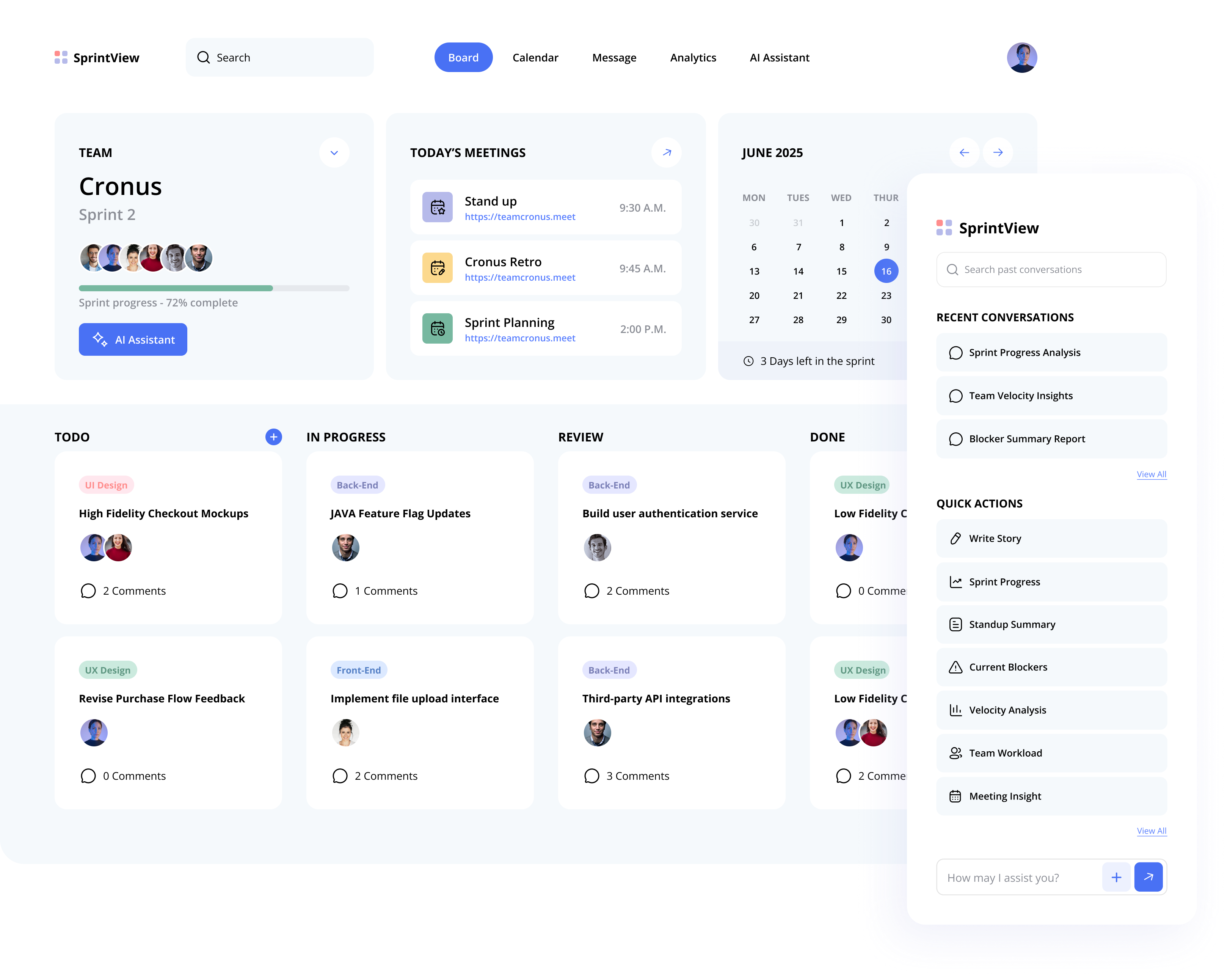 SprintView Hero Section Image